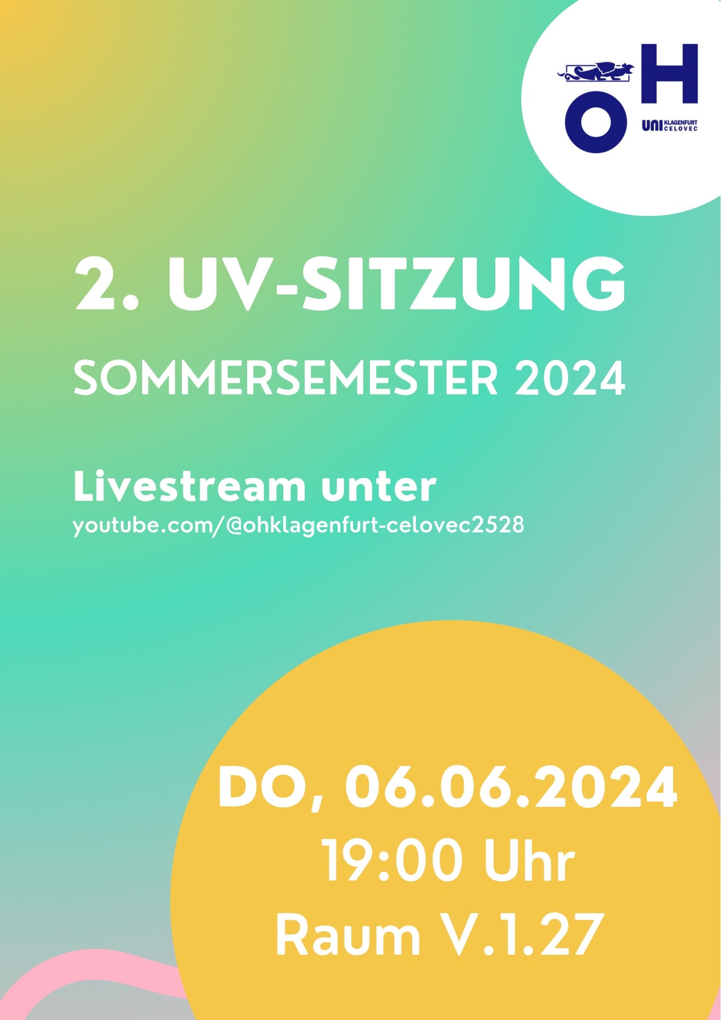 OeH Uni Klagenfurt UV SITZUNG Flyer