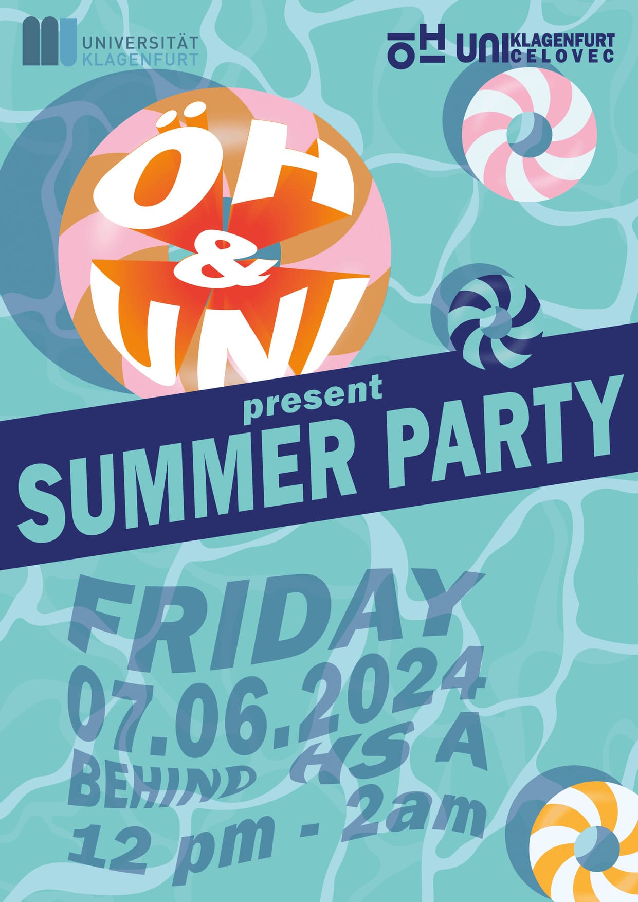 OeH Uni Klagenfurt SUMMER PARTY Flyer