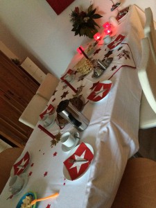 Der 1. Weihnachtstag und das erste (und einzige) Mal, dass wir in diesen Tagen für was anderes als mit-dem-Hund-gehen das Haus verlassen. Schwiegerelternbesuch