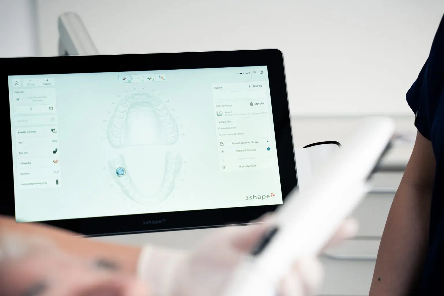 3D-scanning af tænder med digital intraoral scanner hos tandlægerne Ølandshus på Amager