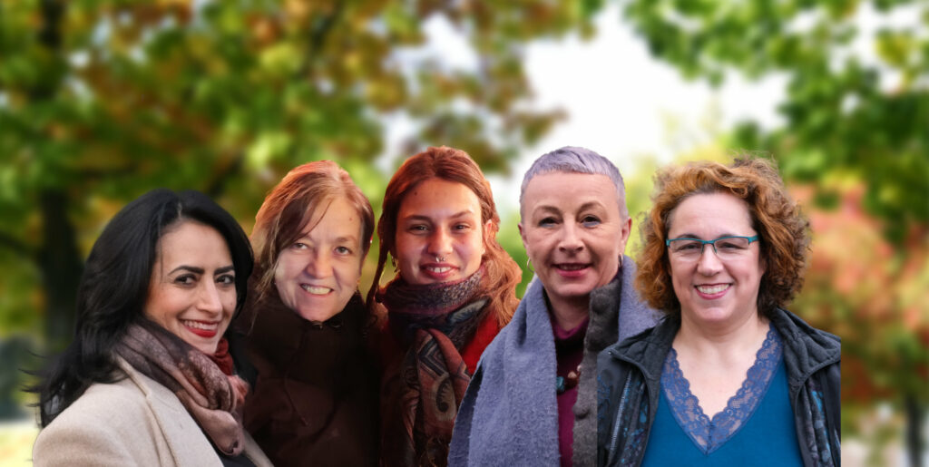 5 Frauen: Yakeline, Annette, Julia, Magda, Helena