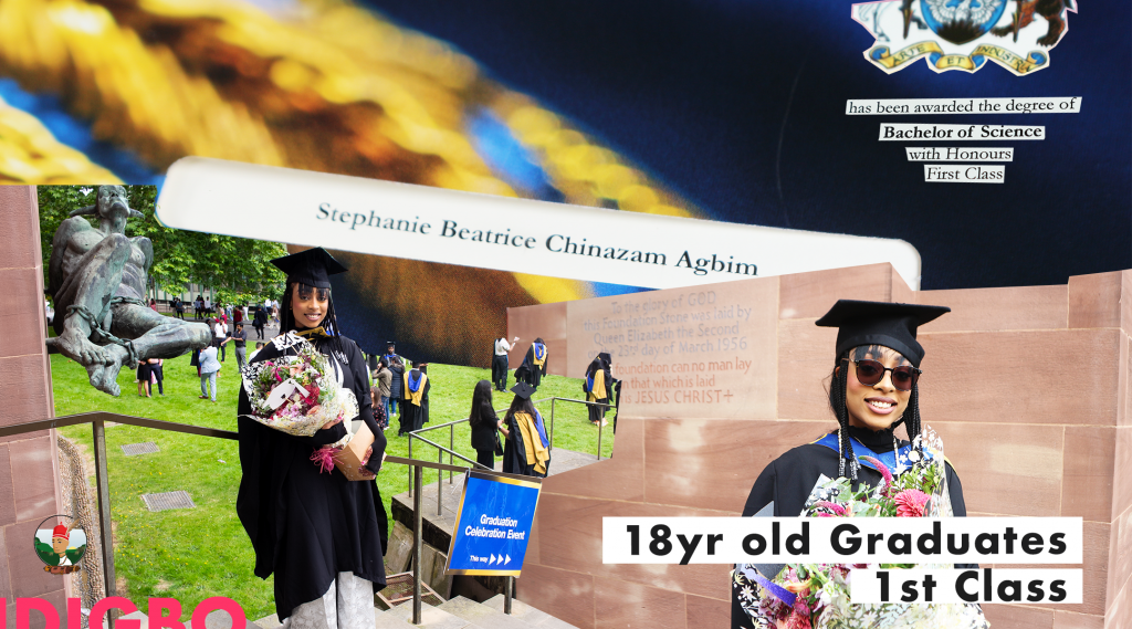 18 year old Chinazam Agbim Graduates with 1st Class – B Sc. Hons Computer Science & AI – Coventry University