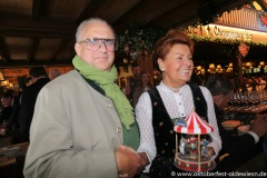 Robby Eckl und Dr. Gabriele Weishäupl, Altschausteller-Stammtisch im Marstall Festzelt am Oktoberfest auf der Theresienwiese in München 2022