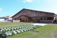 Festzelt Tradition, Aufbau Oktoberfest auf der Theresienwiese im August 2019