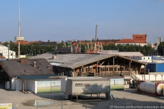 Käfers Schenke, Aufbau Oktoberfest auf der Theresienwiese im August 2019