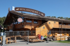 Wildstuben, Aufbau Oktoberfest auf der Theresienwiese im August 2019