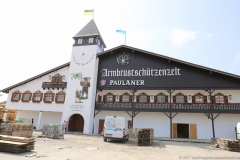 Aufbau Oktoberfest 2017