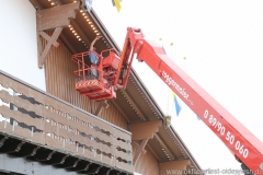 Schottenhamel, Aufbau Oktoberfest auf der Theresienwiese in München 2018