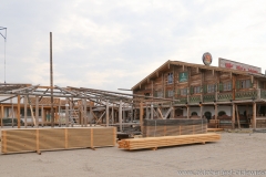 Käfer Wiesn Schenke, Aufbau Oktoberfest auf der Theresienwiese in München 2018