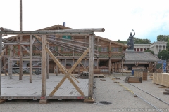 Käfer Wiesn Schenke, Aufbau Oktoberfest auf der Theresienwiese in München 2018