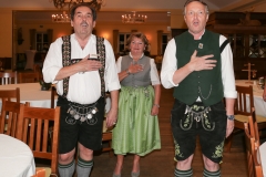 Gerhard Kirchner (li.), Markus Reichart (re.), Wiesnbierprobe und Verleihung Bierorden der Damischen Ritter in der Hirschau in München 2018