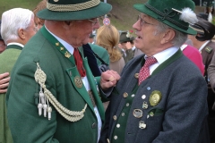 Böllerschützen unter der Bavaria am Oktoberfest in München 2018