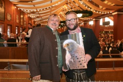 Frank Ebeling und Michael Blaudszun (re.), die Damischen Ritter im Löwenbräuzelt am Oktoberfest in München 2022