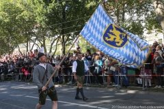 Einzug der Wiesnwirte auf das Oktoberfest auf der Theresienwiese in München 2019