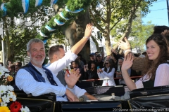 Einzug der Wiesnwirte auf das Oktoberfest auf der Theresienwiese in München 2019