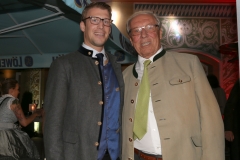 Ludwig und Edi (re.) Reinbold, Laurent-Perrier Aprés-Wiesn im Löwenbräukeller in München 2018