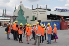 Oktoberfest Baustellenführung auf der Theresienwiese in München 2019