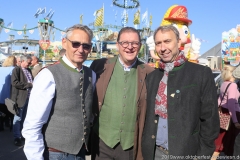 Josef Able, Bernhard Klier,  Werner Hochreiter (von li. nach re.), Oktoberfest Presserundgang über die Theresienwiese in München  2019