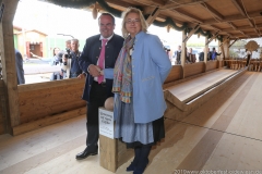 Clemens Baumgärtner und Yvonne Heckl, Oktoberfest Presserundgang über die Theresienwiese in München  2019