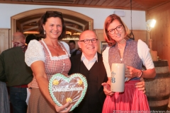 Ilse Aigner, Jürgen Kirner, Gerda Reihert (von li. nach re.), PK Schönheitskönigin im Seehof in Herrsching 2019