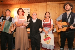 Bernhard Gruber, Ilse Aigner, Jürgen Kirner, Gitti Walbrun, Berni Filser (von li. nach re.), PK Schönheitskönigin im Seehof in Herrsching 2019