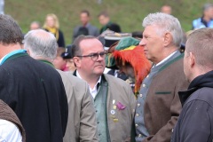 Clemens Baumgärtner und Dieter Reiter (re.), Platzkonzert der Wiesnwirte unter der Bavaria auf der Theresienwiese in München 2022