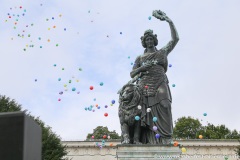 Platzkonzert der Wiesnwirte unter der Bavaria auf der Theresienwiese in München 2022