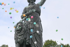 Platzkonzert der Wiesnwirte unter der Bavaria auf der Theresienwiese in München 2022