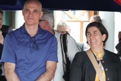 Rudi Skukalek und Katharina  Inselkammer, Der Kult Krug der Wiesnwirte ist zurück, Präsentation im Seehaus in München 2022