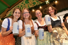 Auf d'Sait'n, Schönheitskönigin 15. Tag auf der Oidn Wiesn am Oktoberfest in München 2018