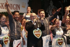 Jürgen Kirner (Mitte), Finale in der Schönheitskönigin auf der Oidn Wiesn am Oktoberfest in München 2018