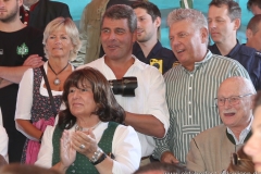 Petra Reiter (unten),  Dieter Reiter (re.), Dieter Reiter auf dem Teufelsrad am Oktoberfest in München 2018