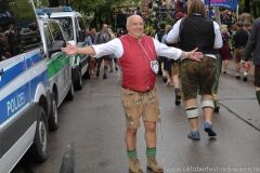 Trachten- und Schützenzug am Oktoberfest in München 2018