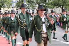 Trachten- und Schützenzug am Oktoberfest in München 2018