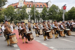 Trachten- und Schützenzug am Oktoberfest in München 2018