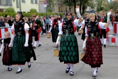 Trachten- und Schützenzug am Oktoberfest in München 2019