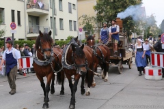 Trachten- und Schützenzug am Oktoberfest in München 2019