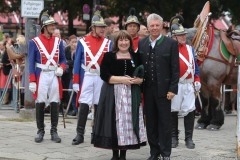 Petra und Dieter Reiter, Trachten- und Schützenzug am Oktoberfest in München 2019