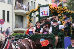 Trachten- und Schützenzug am Oktoberfest in München 2019