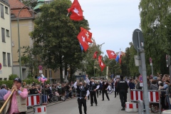 Trachten- und Schützenzug am Oktoberfest in München 2019