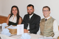 Ramona Pongratz (li.), Ludwig  Reinbold (re.), Wiesnbierprobe in der Ratstrinkstube im Rathaus in München 2018