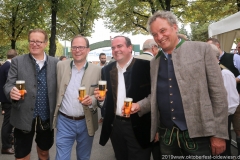 Martin Leibhard, Manuel Pretzl, Clemens Baumgärtner, Werner Mayer (von li. nach re.), Wiesnbierprobe im Bad am Bavariaring  in München .2019