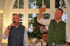 Rainer Kansy und Harald Stückle (re.), Wiesnbierprobe im Bad am Bavariaring  in München .2019