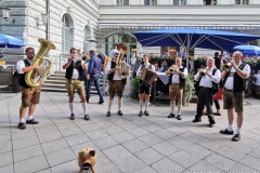 Alois Altmann und seine Isarspatzen in Teilbesetzung im Hofbräukeller, Wirtshaus Wiesn  im Hofbräukeller in München 2021