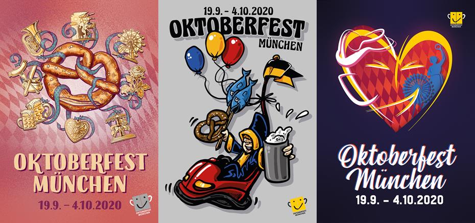 Siegerentwürfe Oktoberfest-Plakat 2020