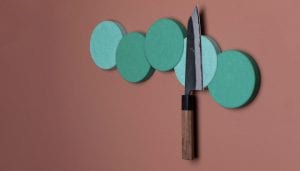 CIRKA magnetic knife strip mint green