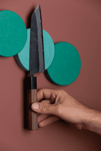 Magnetic knife holder mint green