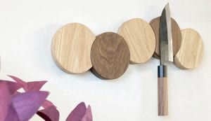 magnetic knife holder oak