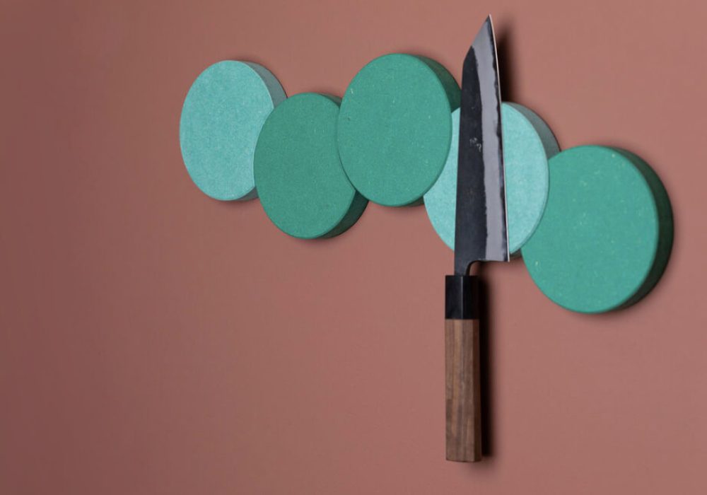 CIRKA magnetic knife strip mint green