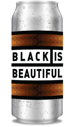 Bilde av en ølboks med etiketten Black is Beautiful